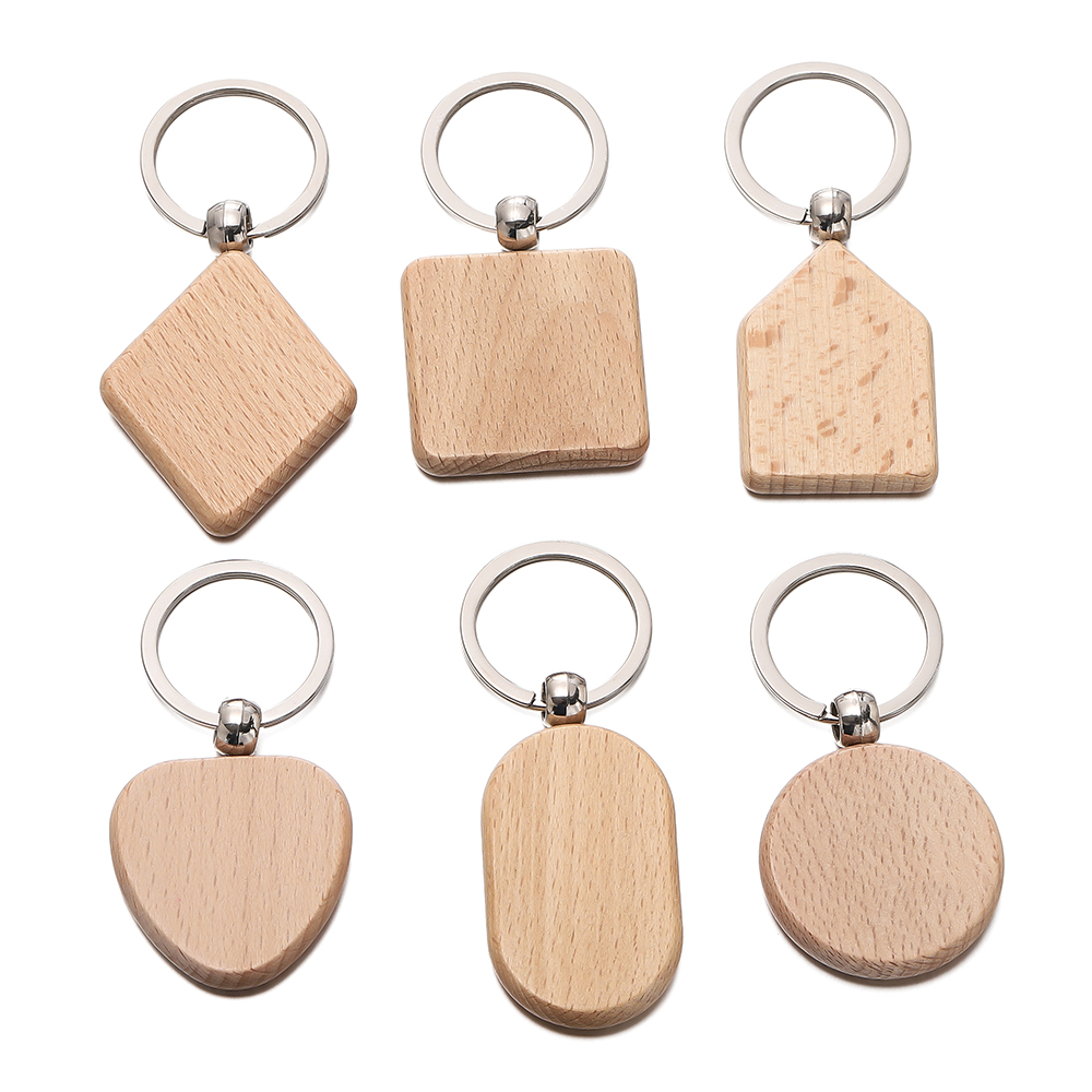 LLavero de madera geométrica e - Wood Ring Blank reseña y precio