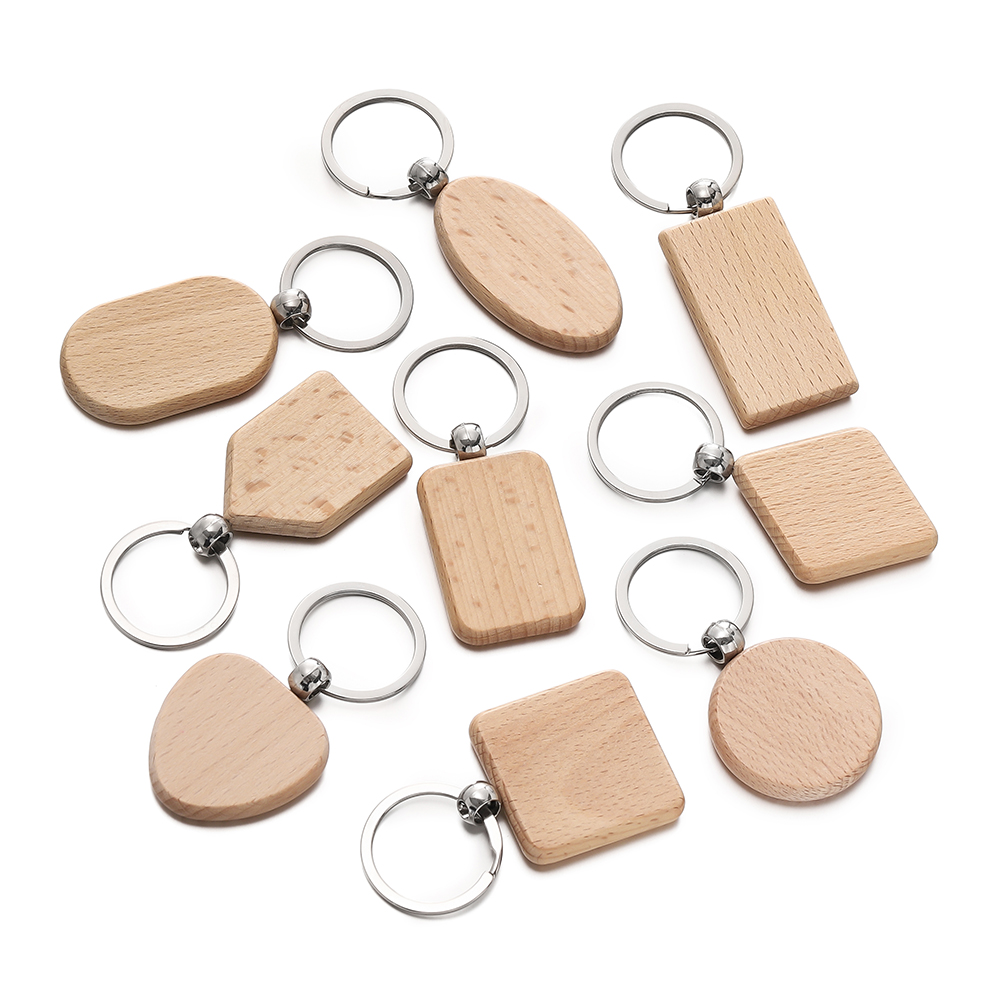 LLavero de madera geométrica e - Wood Ring Blank reseña y precio