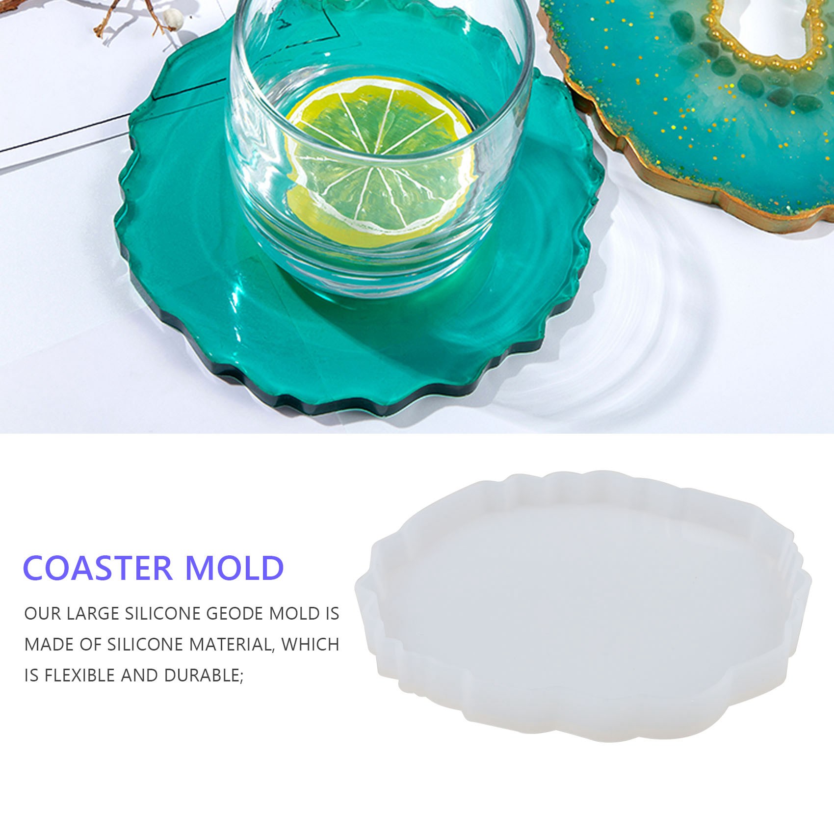 A58Z 6 Piezas Molde de Resina  - Geode Mold Silicone reseña y precio