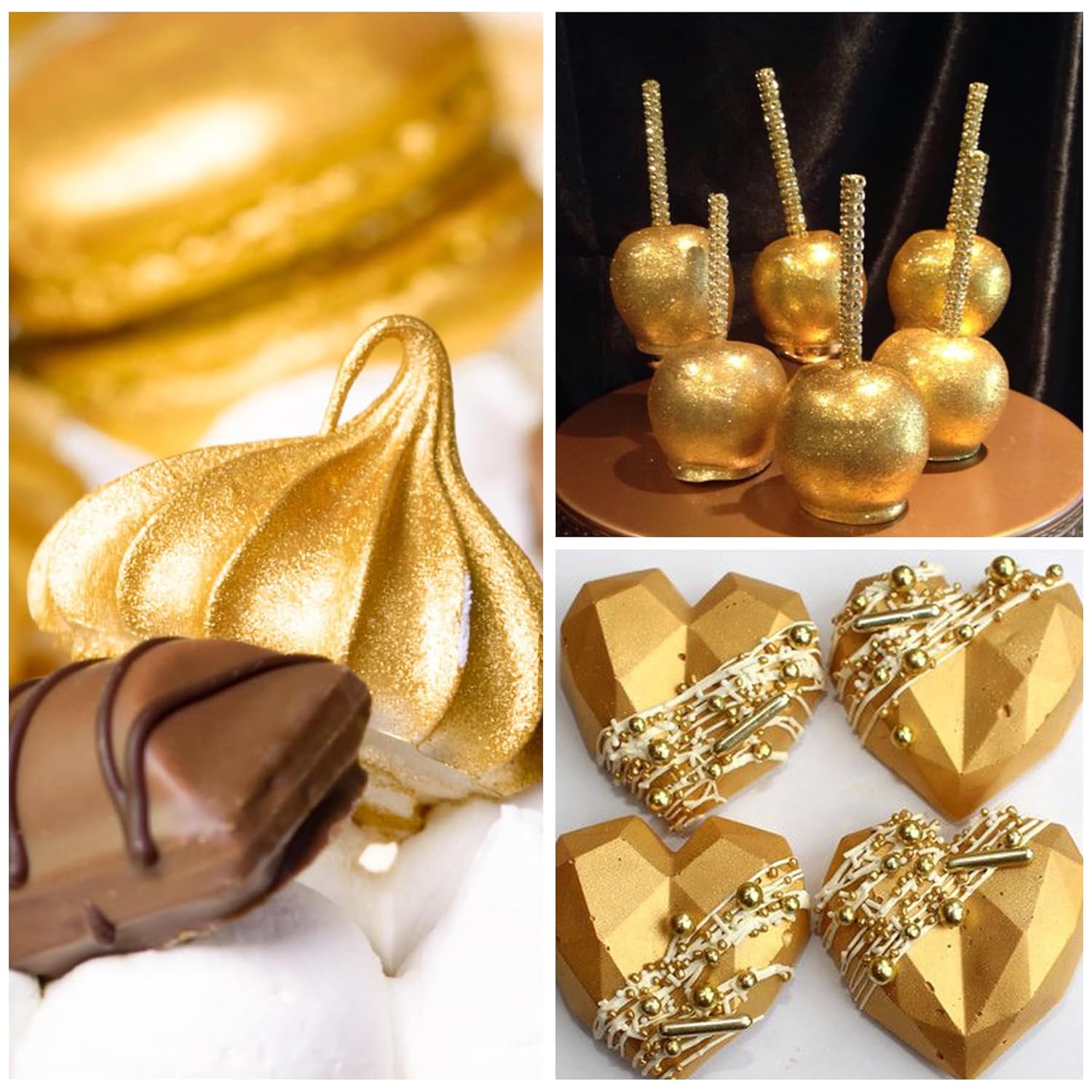 Polvo de brillantina, brillant - Gold Foil Flakes reseña y precio